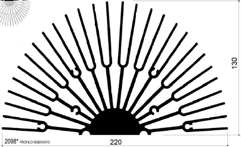 código art.FM2098 : Disipadores de calor de aluminio en barras