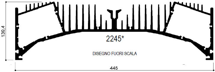 código art.FM2245 : Disipadores de calor de aluminio en barras