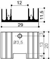 Disipadores de calor de aluminio para componentes TO-220