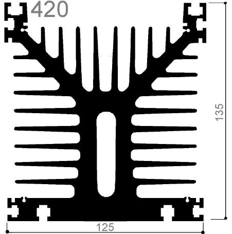 código art.FM420 : Disipadores de calor de aluminio en barras