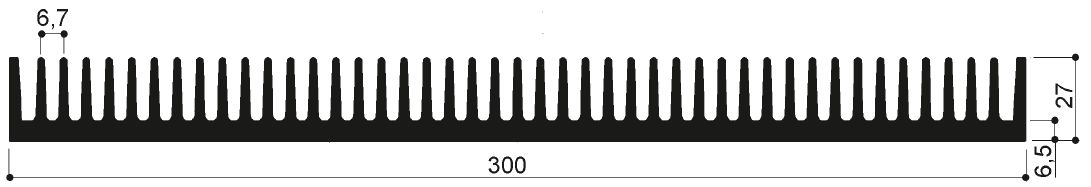 código art.FM434 : Disipadores de calor de aluminio en barras