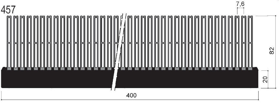 código art.FM457 : Disipadores de calor de aluminio en barras