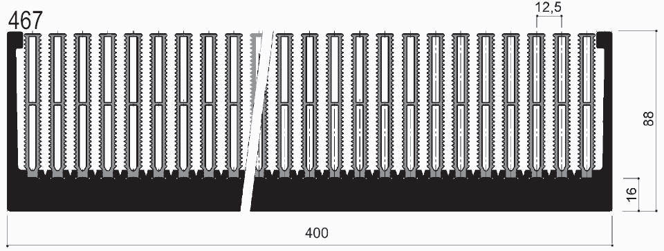 código art.FM467 : Disipadores de calor de aluminio en barras