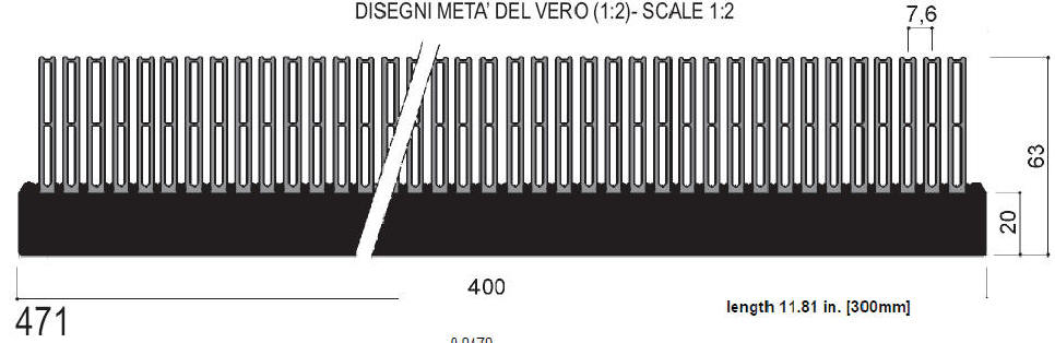 código art.FM471 : Disipadores de calor de aluminio en barras