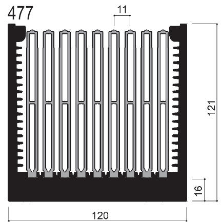 código art.FM477 : Disipadores de calor de aluminio en barras