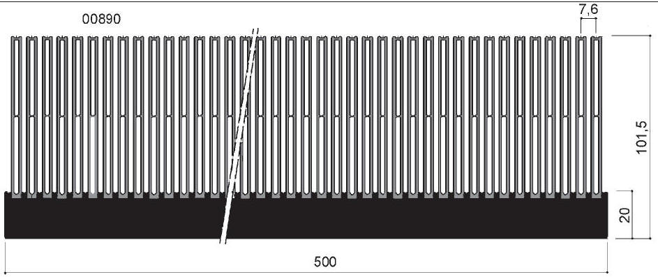 código art.FM478 : Disipadores de calor de aluminio en barras