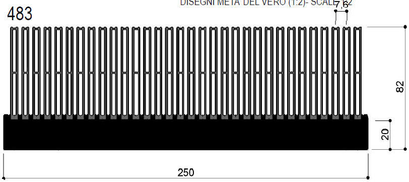 código art.FM483 : Disipadores de calor de aluminio en barras