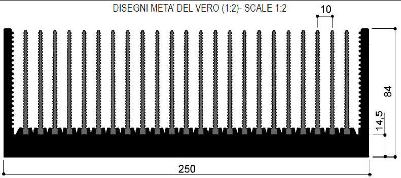 código art.FM492 : Disipadores de calor de aluminio en barras