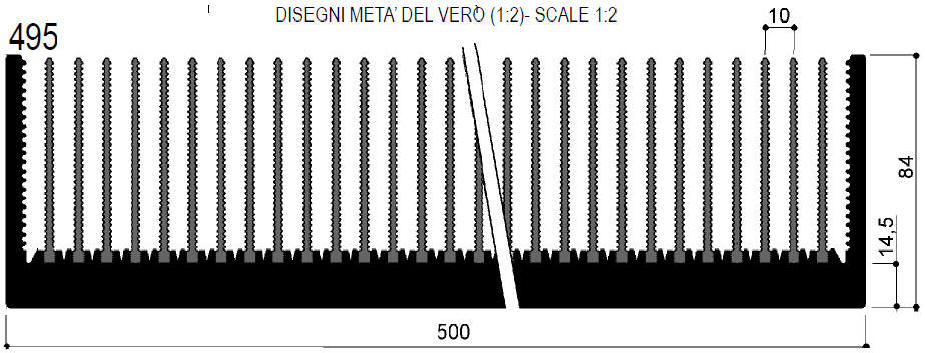 código art.FM495 : Disipadores de calor de aluminio en barras