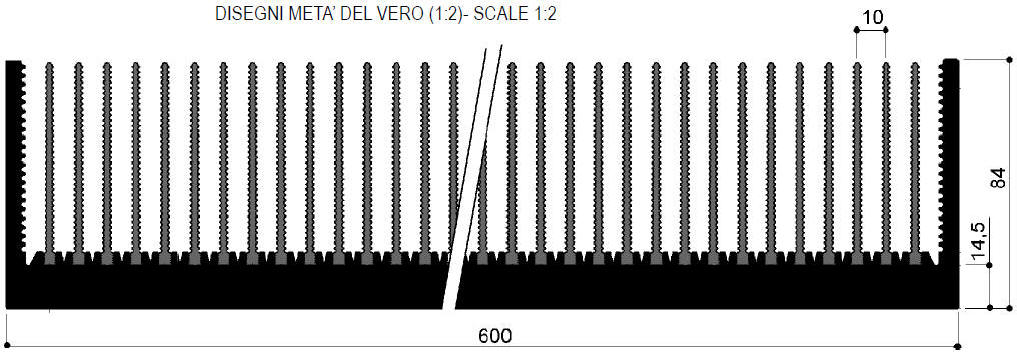 código art.FM496 : Disipadores de calor de aluminio en barras