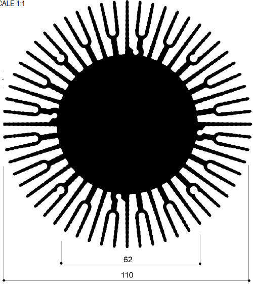 código arte. FM513 : Disipadores de calor de aluminio en barras